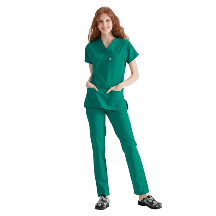 Costum medical verde unisex - Model Classic Flex [3]