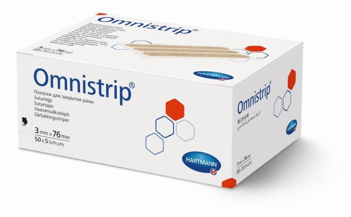 Plasture steril inlocuitor al suturilor chirurgicale 3mm x 76mm Omnistrip [3]