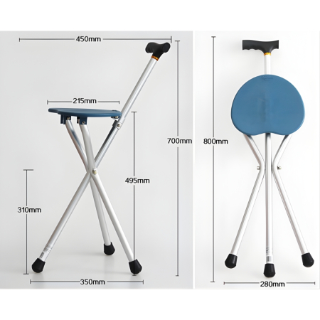 Baston cu scaun pliabil din aluminiu [3]