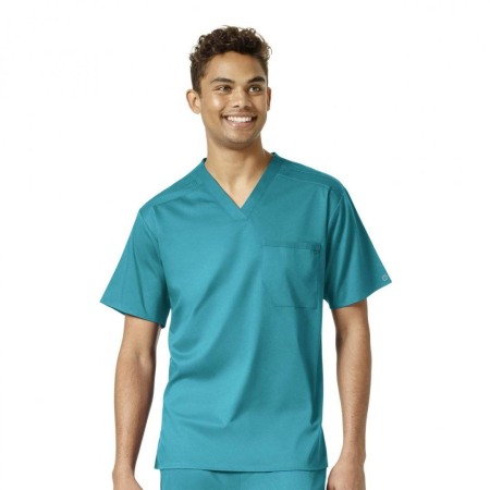 Bluza medicala barbati WonderWink PRO turcoaz