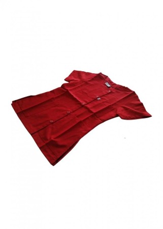 Bluza medicala cu capse- rosu [4]