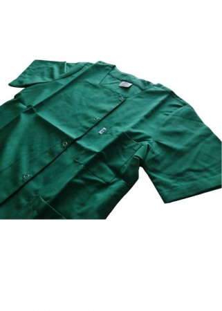 Bluza medicala cu capse- verde [6]