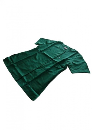 Bluza medicala cu capse- verde [3]