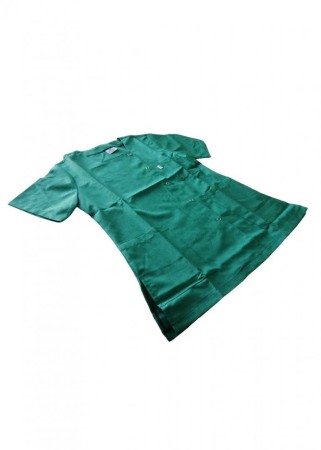 Bluza medicala cu capse- verde [4]