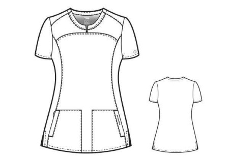Bluza medicala dama WonderWink PRO rosu [1]