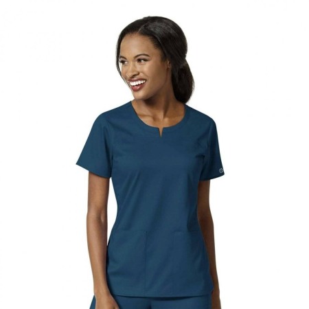 PANTALONI SI BLUZE MEDICALE - Bluza medicala dama WonderWink PRO verde inchis