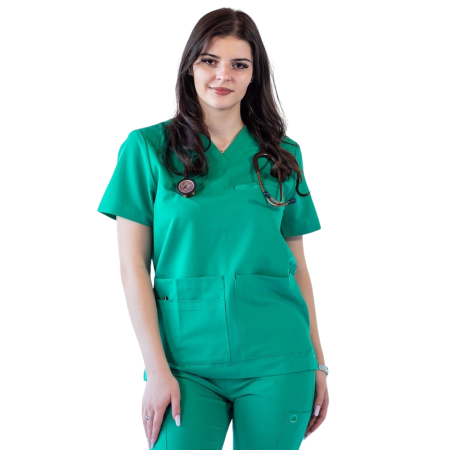COSTUME MEDICALE - Bluza medicala unisex Lotus Flex stretch - Aqua