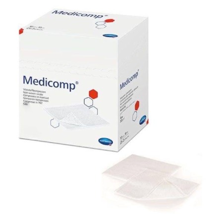 COMPRESE STERILE - Comprese sterile din material netesut 7,5cm x 7,5cm Medicomp Extra