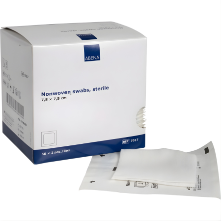 PRODUSE ABENA - Comprese sterile din material netesut Abena 7,5 cm - Cutie 50 buc.