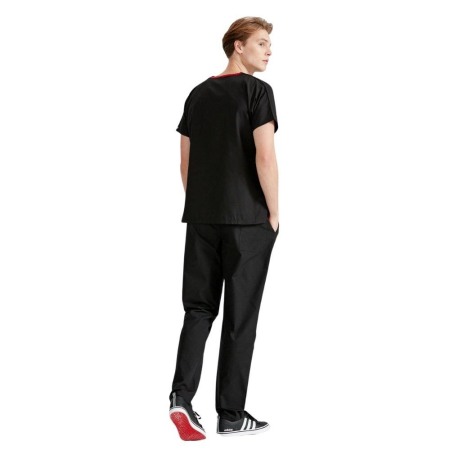 Costum medical negru unisex - Model Classic Flex [4]