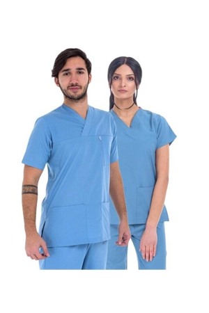 Costum medical unisex albastru [5]