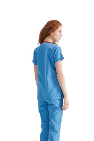 Costum medical unisex albastru [4]