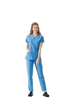 Costum medical unisex albastru [2]