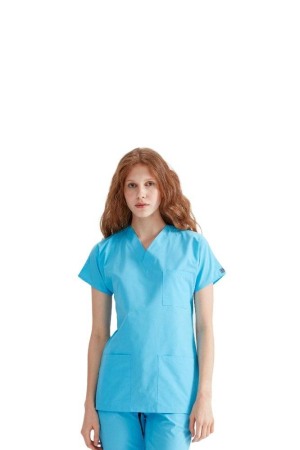Costum medical unisex albastru deschis [1]