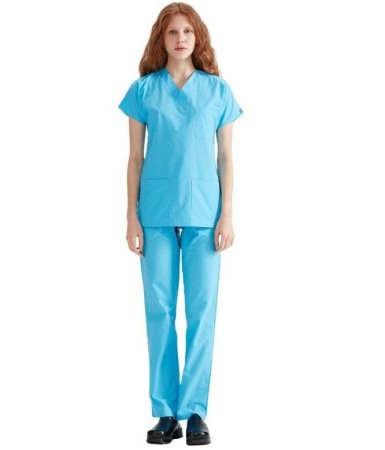 COSTUME MEDICALE - Costum medical unisex albastru deschis