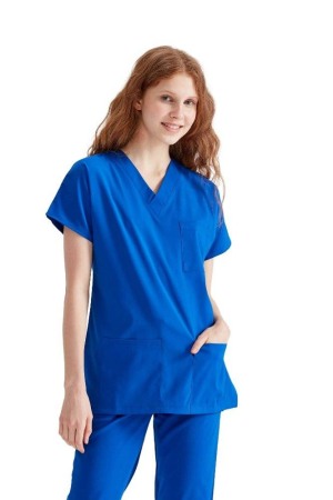 Costum medical unisex albastru royal [1]