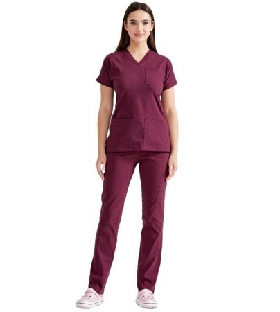 COSTUME MEDICALE - Costum medical unisex bordeaux