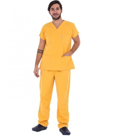 UNIFORME SI SABOTI MEDICALI - Costum medical unisex galben