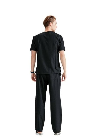 Costum medical unisex negru [2]