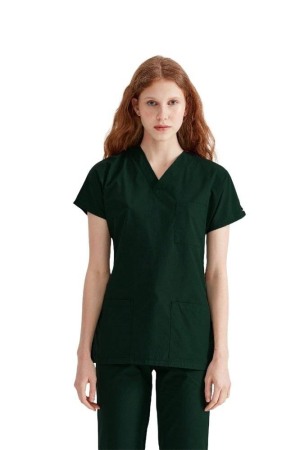 Costum medical unisex verde inchis [3]