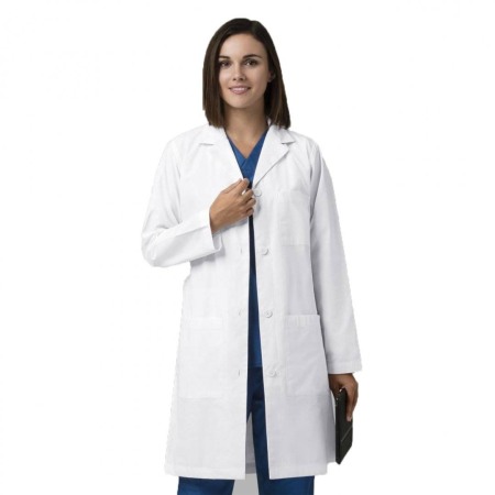 Halat laborator lung dama WonderLAB alb