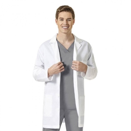 Halat medical barbati WonderWork alb