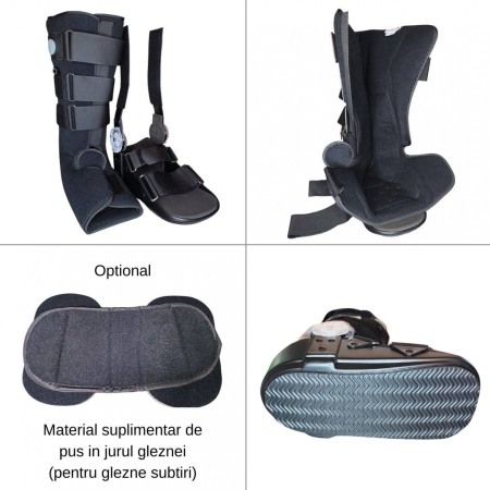 Orteza glezna walker fixa/mobila cu perna de aer - 43 cm lungime [6]
