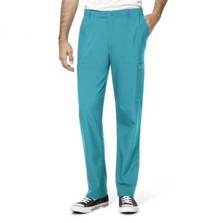 Pantaloni medicali barbati WonderWink W123 TEAL turcoaz