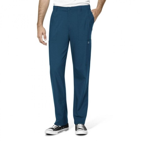 Pantaloni medicali barbati WonderWink W123 verde inchis