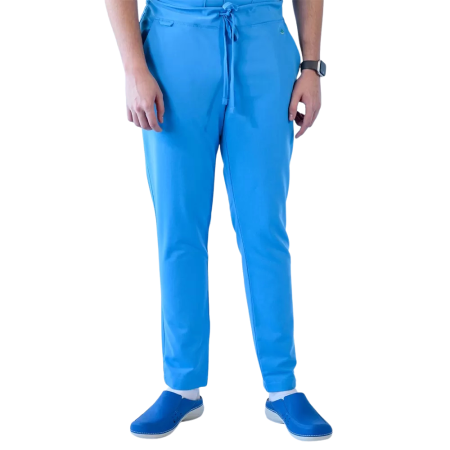 PANTALONI SI BLUZE MEDICALE - Pantaloni medicali unisex Lotus Flex - Albastru deschis