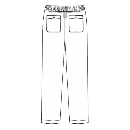 Pantaloni medicali unisex Lotus Flex stretch - Albastru Deschis [3]
