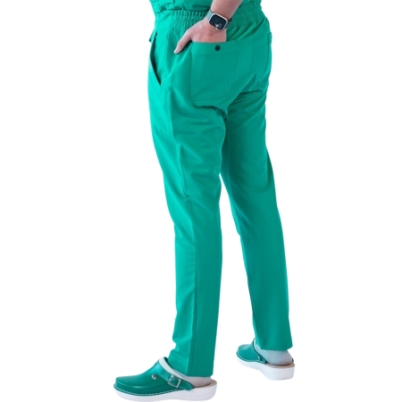 Pantaloni medicali unisex Lotus Flex stretch - Aqua [1]