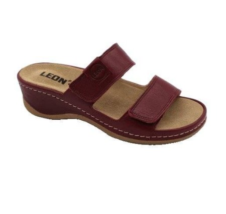 Papuci medicali Leon 2020 bordo - dama
