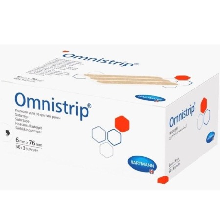 Plasture steril inlocuitor al suturilor chirurgicale 6mm x 76mm Omnistrip [1]