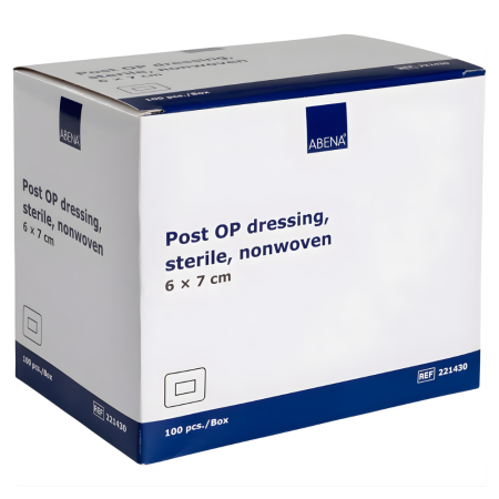 PRODUSE ABENA - Plasturi sterili din material netesut Post OP 6x7 cm 100 buc.