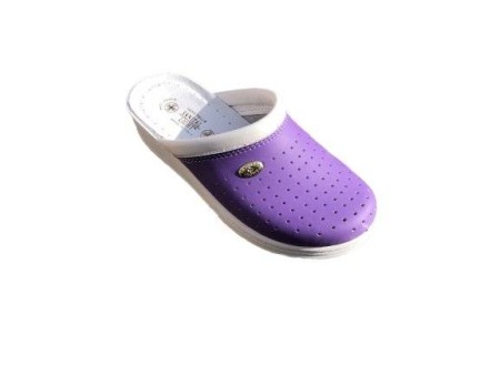 SABOTI MEDICALI - Saboti medicali ortopedici din piele naturala violet