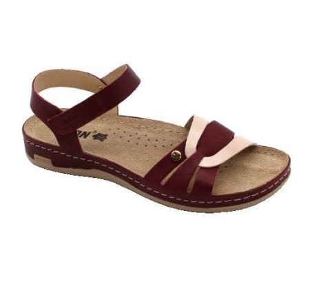 Sandale Leon 961 bordo - dama