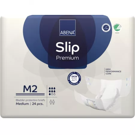 PRODUSE ABENA - Scutece Abena Premium pentru adulti Slip M2 2600 ml 24 buc.