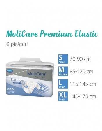 Scutece pentru adulti MoliCare Premium Elastic marime XL [2]