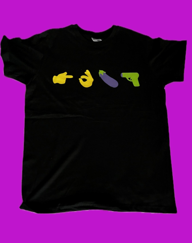 Merch - TRICOU EMOJI NEGRU