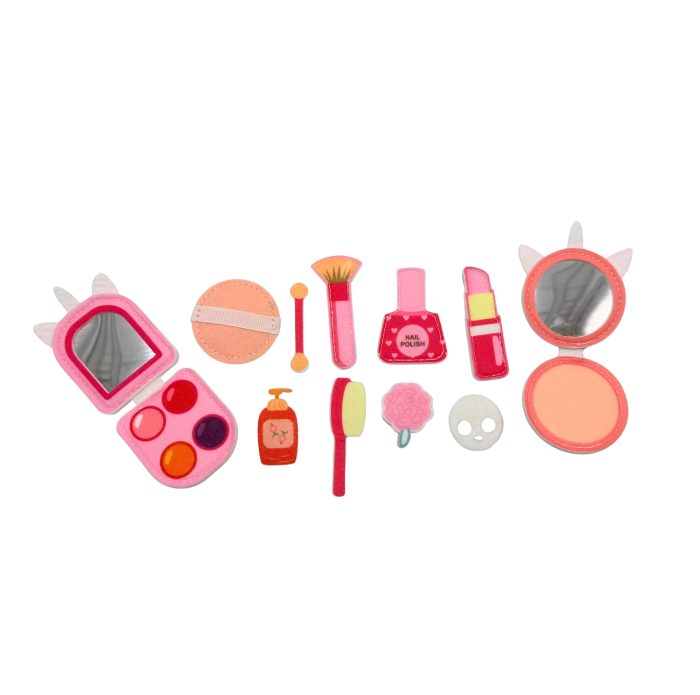 Carte senzoriala Busy book Montessori, tematica printese, 20 de activitati, fetru, 23x19x9 cm [9]