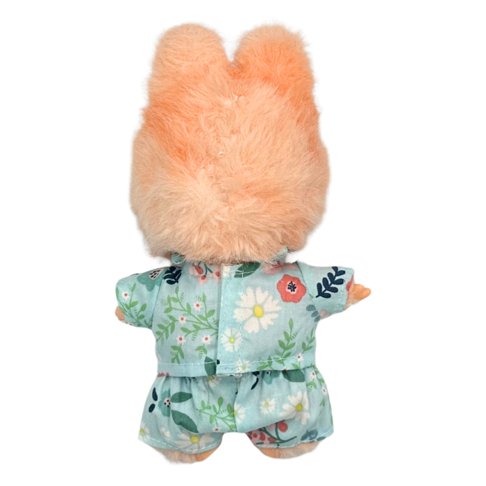 Set imbracaminte pentru papusi, model bleu cu flori, bluza si pantaloni, 17 cm [3]