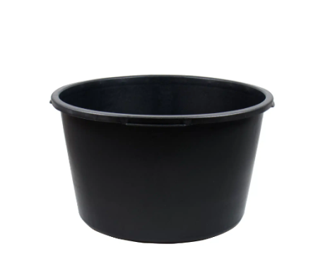 Unelte pentru tencuiala si zidarie - Cuva mortar 65L, rotunda, PVC, negru