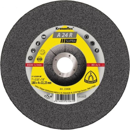 Unelte abrazive si pentru taiat - Disc abraziv Klingspor Supra 125x4x22.2 mm A24R – 240831
