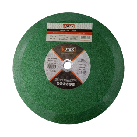 Unelte abrazive si pentru taiat - Disc de Tăiat Metal/Inox Rotek 355x2.5x25.4MM,set 5 buc