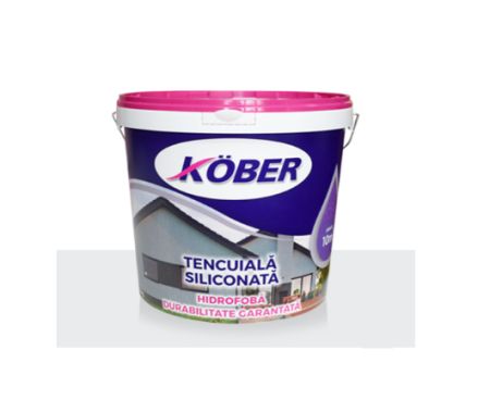 Vopsele si tencuieli - Tencuiala decorativa siliconata Kober Profesional, structurata,interior / exterior, 25 kg