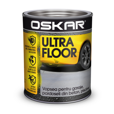 Vopsele si tencuieli - Vopsea pentru beton, Oskar Ultra Floor, interior / exterior, 0.75 L