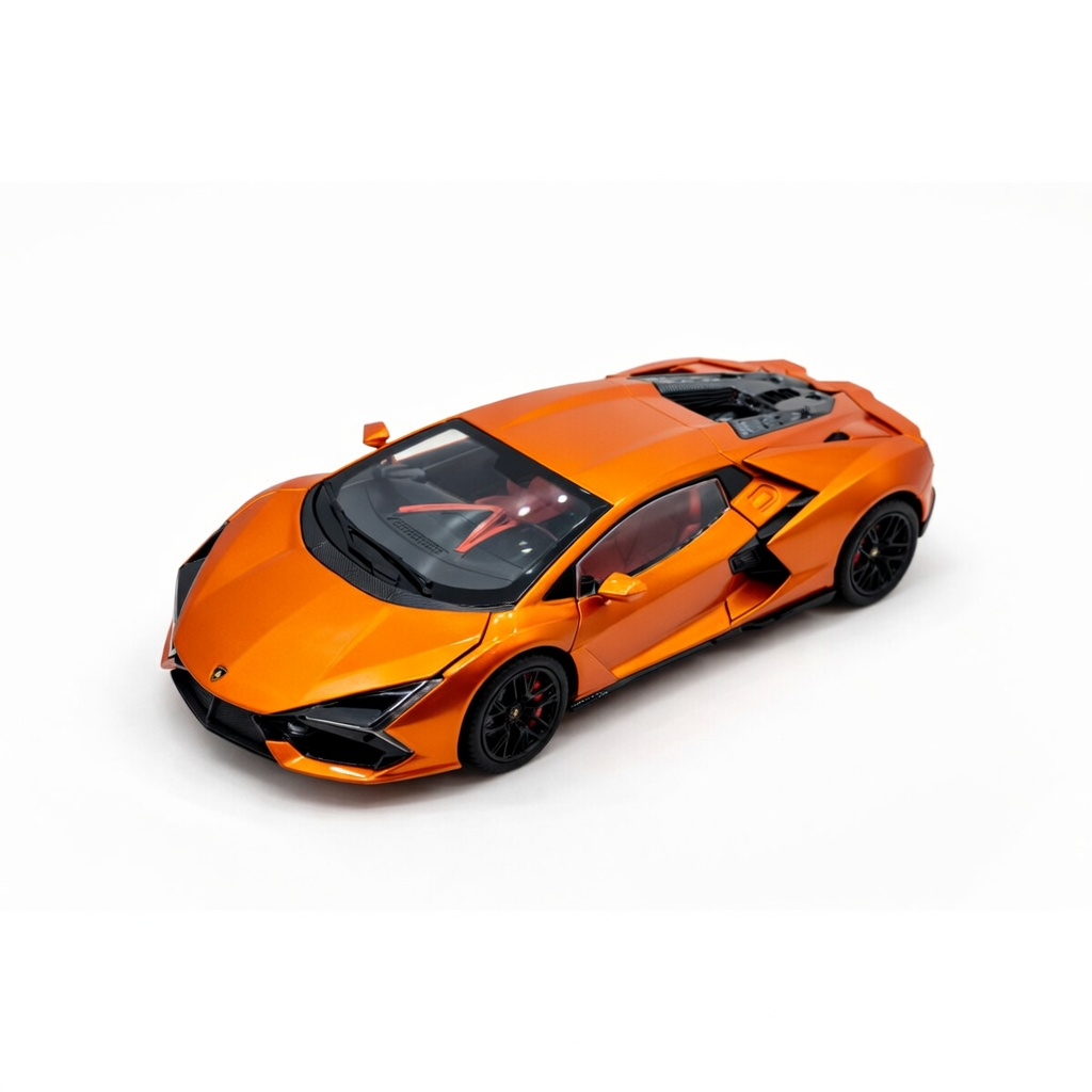 Machetă Auto Lamborghini Revuelto Portocaliu, Metal, Scara 1:24 [2]