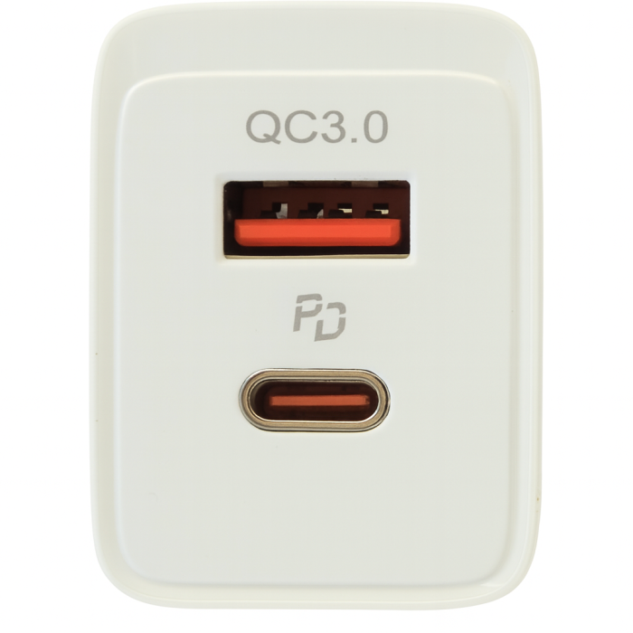 Încărcător laptop și telefon USB-C 35W PD + USB QC3.0 cu cablu Type-C 2m inclus, fast charge [3]