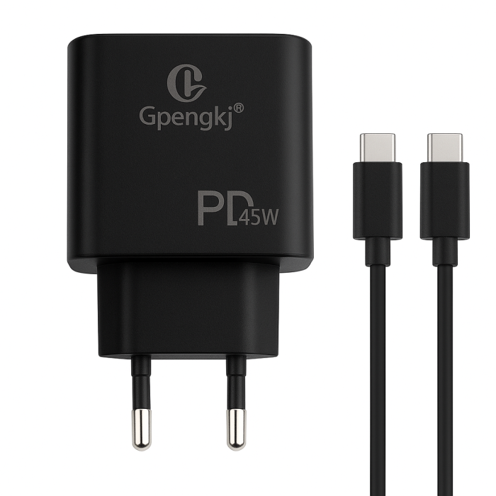 Încărcător laptop și telefon USB-C 45W PD cu cablu Type-C 2m inclus, fast charge [1]